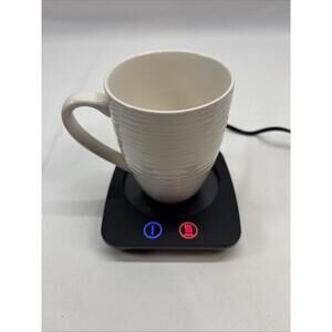 VOBAGA Black Coffee Cup & Mug Warmer For Desk Electric VOB-10 Tested Works